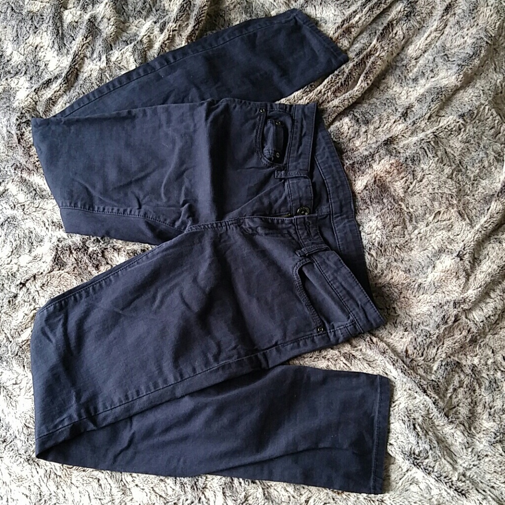 BCBGMAXAZRIA Straight Navy Pants